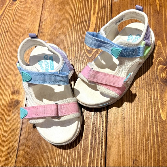 Oshkosh B'Gosh Multicolor Adjustable Toddler Sandals Size 10 - Picture 3 of 8